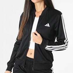 Adidas komplet dresowy damski bez kaptura rozpinana bluza czarny rozmiar S