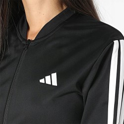 Adidas komplet dresowy damski bez kaptura rozpinana bluza czarny rozmiar S