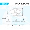 Outlet Cressi Horizon DN385050 Maska do nurkowania i snorkelingu czarna