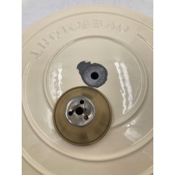 Outlet Garnek tradycyjny Overmont 4,5 l Emaliowany do Piekarnika Kremowy