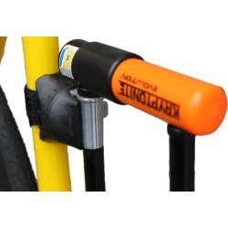 Outlet Zabezpieczenie rowerowe U-lock Kryptonite Mini-9 czarno-pomarańczowe