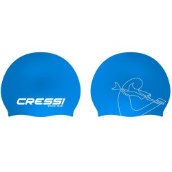 Outlet Czepek pływacki Silikon Cressi uniwersalny Zestaw różowy/niebieski