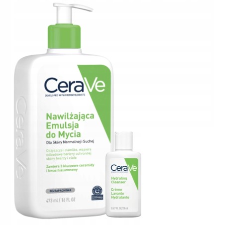 Outlet CeraVe emulsja do mycia nawilżająca dla skóry 473ML + gratis