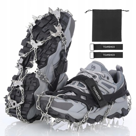 Outlet TOMSHOO nakładki na buty z kolcami 32 zęby rozmiar M 36-40 EU