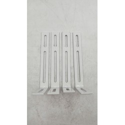 Outlet Uchwyty na Skrzynki balkonowe 100x20 cm metalowe bez wiercenia białe