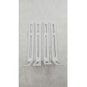 Outlet Uchwyty na Skrzynki balkonowe 100x20 cm metalowe bez wiercenia białe
