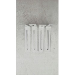 Outlet Uchwyty na Skrzynki balkonowe 100x20 cm metalowe bez wiercenia białe