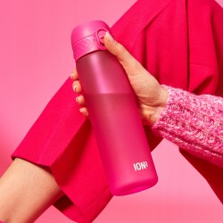 Outlet Bidon Butelka Na Wode z Szerokim Ustnikiem Ion8 500 ml Różowy