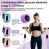 Outlet Fokky Zestaw Fitness do Pilatesu z Taśmami i Drążkiem Różowy