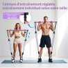 Outlet Fokky Zestaw Fitness do Pilatesu z Taśmami i Drążkiem Różowy