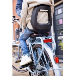 Outlet Bobike Junior ONE Fotelik rowerowy do 35 kg Składany Czarny