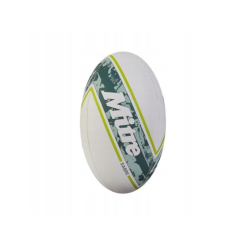 Outlet Mitre SABRE Piłka do rugby unisex rozmiar 4 3-warstwowa biała