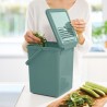 Outlet Kosz na śmieci bio odpady kompostownik kuchenny 9 L Rotho Zielony