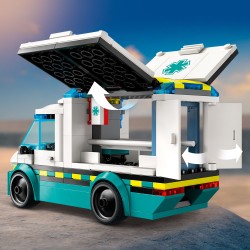 Outlet Zestaw klocków LEGO City Karetka pogotowia 60451 184 elementy 5+