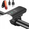 Outlet Lampka rowerowa Nestling przód/tył LED 3000 lm USB IP65, 6 trybów