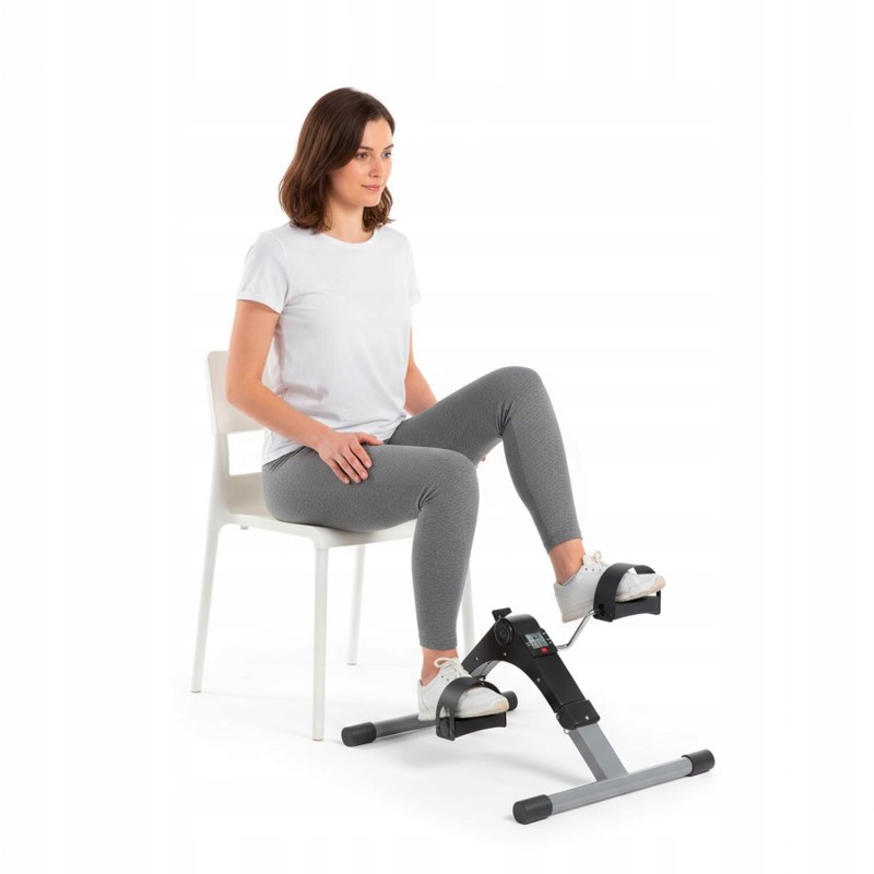 Outlet Avilia Kompaktowy Mini Rower Treningowy 2w1 z LCD czarny