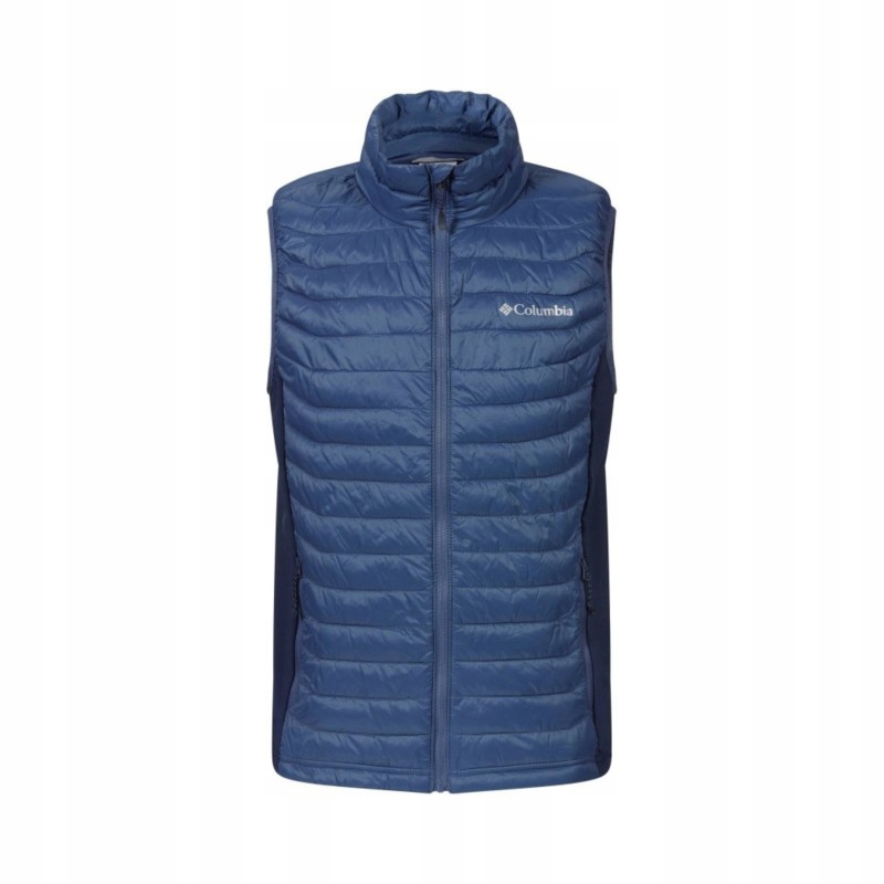 Outlet COLUMBIA BEZRĘKAWNIK PUCHOWY POWDER PASS 2126111478 r XL NIEBIESKI