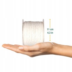 Outlet Halbach Drut papierowy z recyklingu 2mm x 100m biały do florystyki
