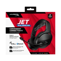 Outlet Słuchawki bezprzewodowe do Gier HyperX Cloud Jet 2,4Ghz BT PC Czarny
