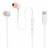 Outlet Słuchawki przewodowe JBL Tune 310C USB-C dokanałowe mikrofon białe