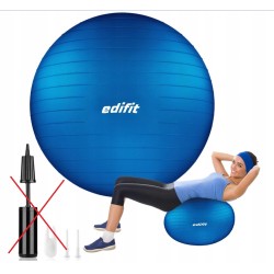 Outlet EDIFIT PIŁKA DO ĆWICZEŃ GIMNASTYCZNA FITNESS 65 CM NIEBIESKI