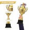 Outlet Puchar Sportowy Duży Złoty 37 cm Trofeum na Turniej i Imprezy