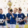 Outlet Puchar Sportowy Duży Złoty 37 cm Trofeum na Turniej i Imprezy