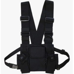 Outlet Torba taktyczna Chest Rig Bag hip hop streetwear funkcjonalna czarna