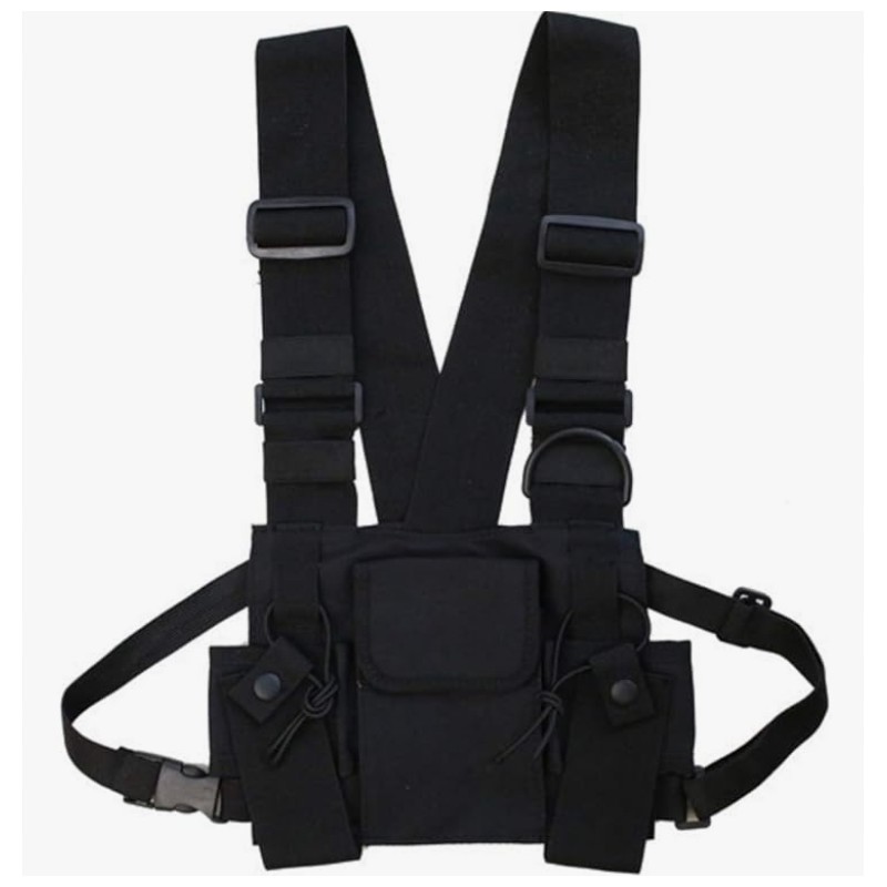 Outlet Torba taktyczna Chest Rig Bag hip hop streetwear funkcjonalna czarna