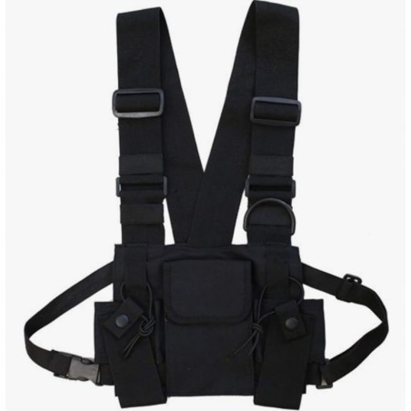 Outlet Torba taktyczna Chest Rig Bag hip hop streetwear funkcjonalna czarna