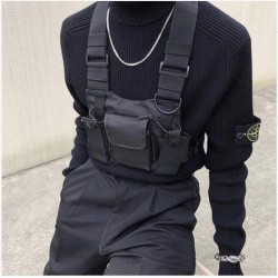 Outlet Torba taktyczna Chest Rig Bag hip hop streetwear funkcjonalna czarna