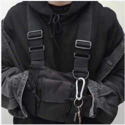 Outlet Torba taktyczna Chest Rig Bag hip hop streetwear funkcjonalna czarna