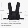 Outlet Torba taktyczna Chest Rig Bag hip hop streetwear funkcjonalna czarna
