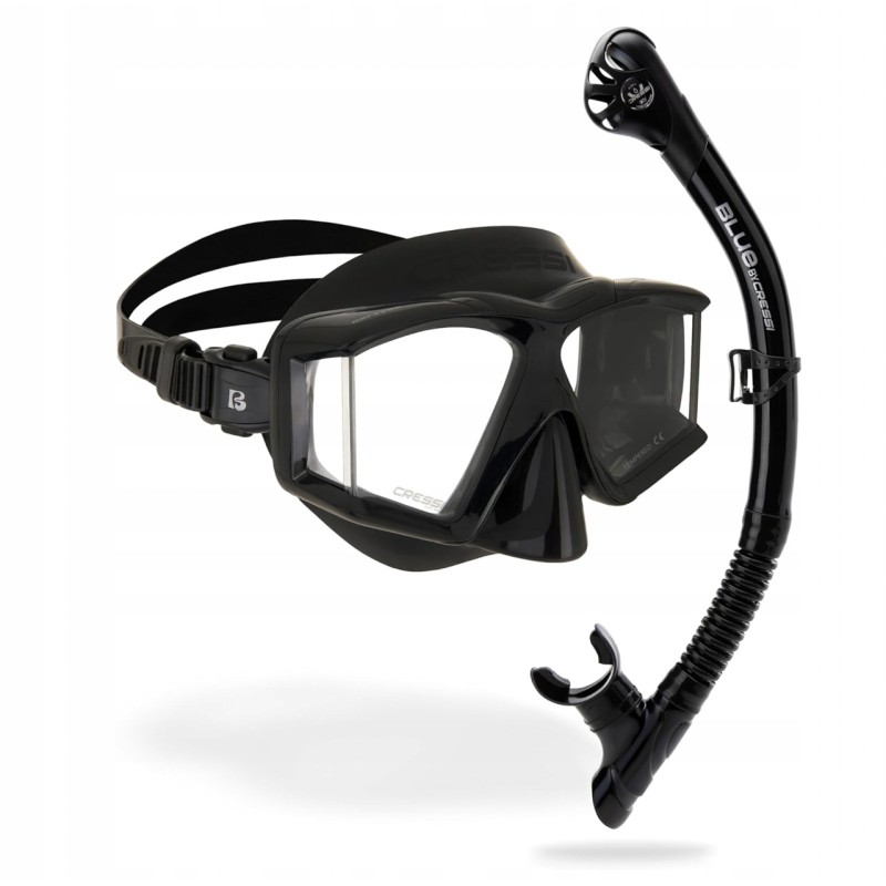 Outlet Cressi Horizon Scilla DM575050 maska i fajka do snorkelingu czarny