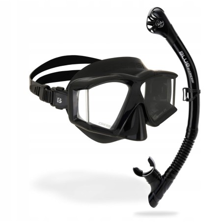 Outlet Cressi Horizon Scilla DM575050 maska i fajka do snorkelingu czarny