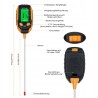 Outlet Tester glebowy 4w1 - kwasomierz, miernik pH, wilgotnościomierz, LCD