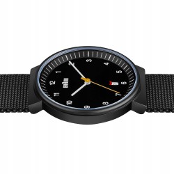Outlet Zegarek męski Braun BN0032BKBKMHG 40mm czarna tarcza bransoleta mesh