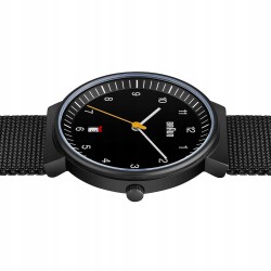 Outlet Zegarek męski Braun BN0032BKBKMHG 40mm czarna tarcza bransoleta mesh