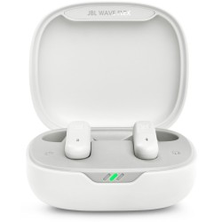 JBL Wave Flex słuchawki douszne Bluetooth TWS białe 32h ergonomiczne OPIS