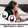 Outlet Nauszniki zamienne do słuchawek Beats Solo 2/3 czarne z miękką