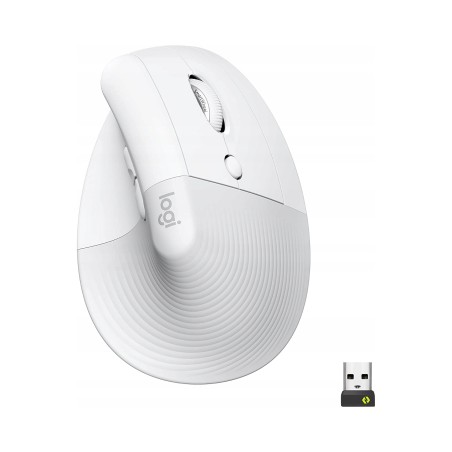Outlet Myszka bezprzedowa pionowa Logitech Lift Vertical 4000 DPI BT biała