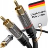 Outlet KabelDirekt RCA Y-kabel 0,5m do wzmacniaczy i systemów HiFi