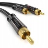 Outlet KabelDirekt RCA Y-kabel 0,5m do wzmacniaczy i systemów HiFi
