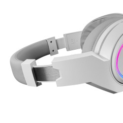 Outlet Słuchawki bezprzewodowe nauszne Mars Gaming MHW-100W ARGB Flow białe