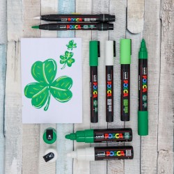 Marker Akrylowy dekoracyjny Uni Posca 0,9 - 1,3 mm Zielony