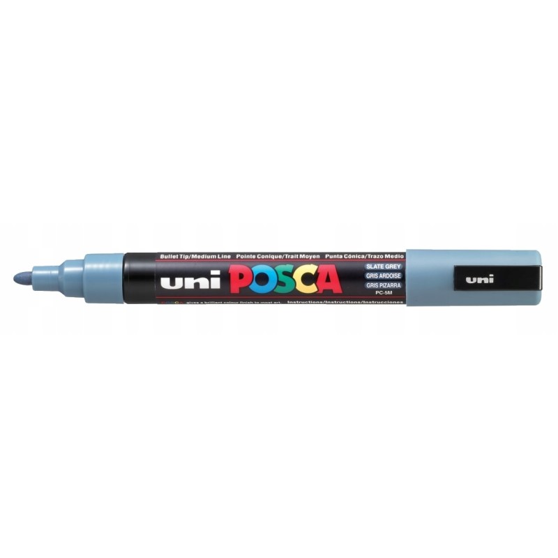 Outlet Marker Dekoracyjny Uni Posca do tkanin i innych 1,8 - 2,5 mm Szary