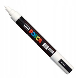 Outlet Marker Wodny Uni Posca PC-5M z farbą plakatową 1,8 - 2,5 mm Biały