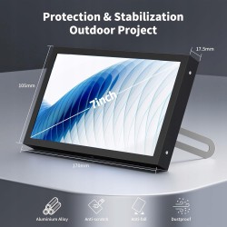 Outlet Mini Monitor Przenośny 7" 1024x600 IPS HDMI VGA z Głośnikami