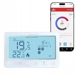 Outlet PLIKC CYFROWY TERMOSTAT Z WIFI DWUZAKRESOWY 128005 2.4/5GHz 230V