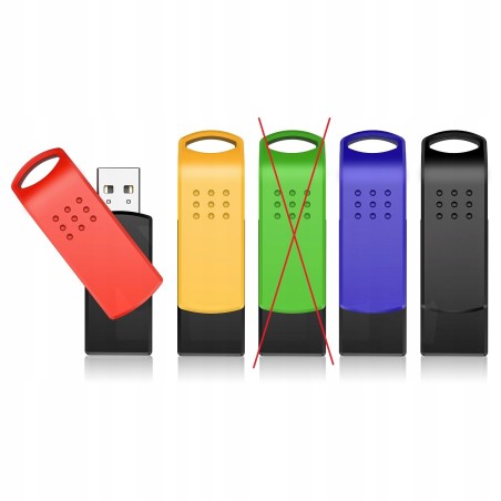 Outlet KEXIN PENDRIVE 64GB DYSK FLASH USB 2.0 ZESTAW 4 SZTUK WIELOKOLOROWE